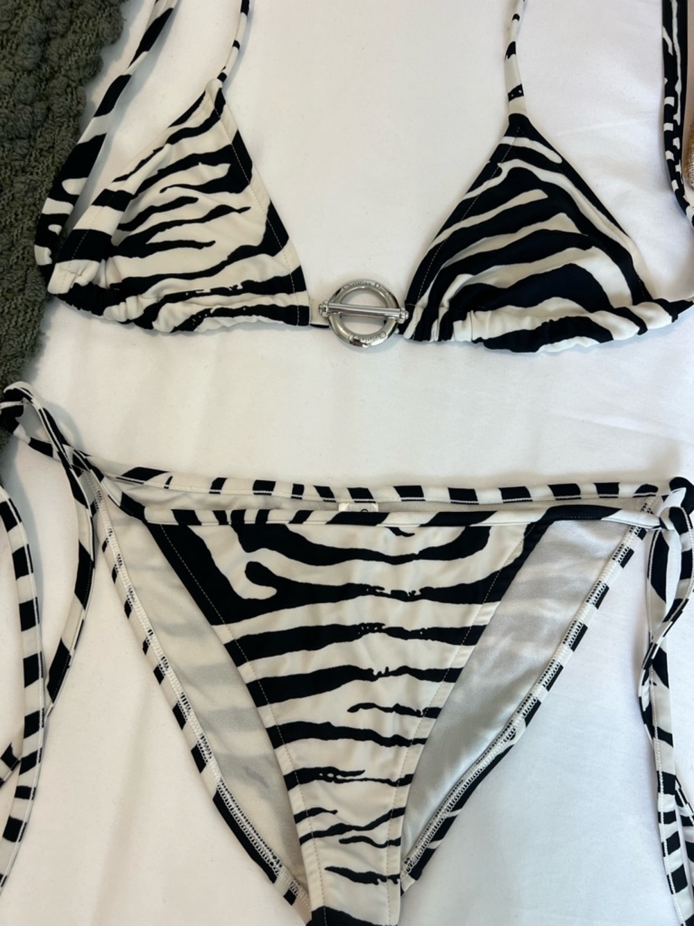 Christian Dior Zebra Bikini Set